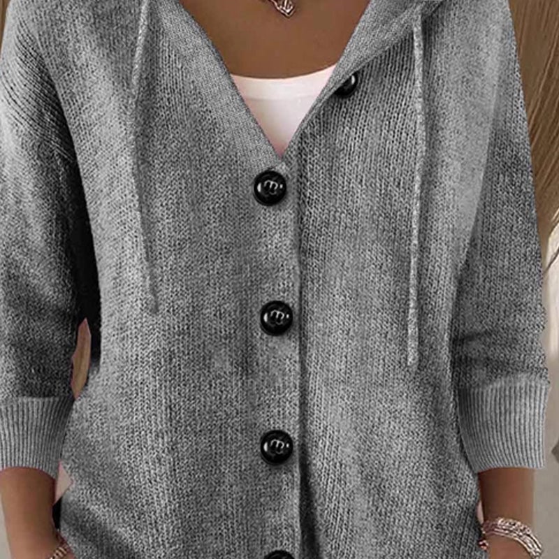 🔥This week's hot sale🔥Women’s Solid Color Long Sleeve Cardigan