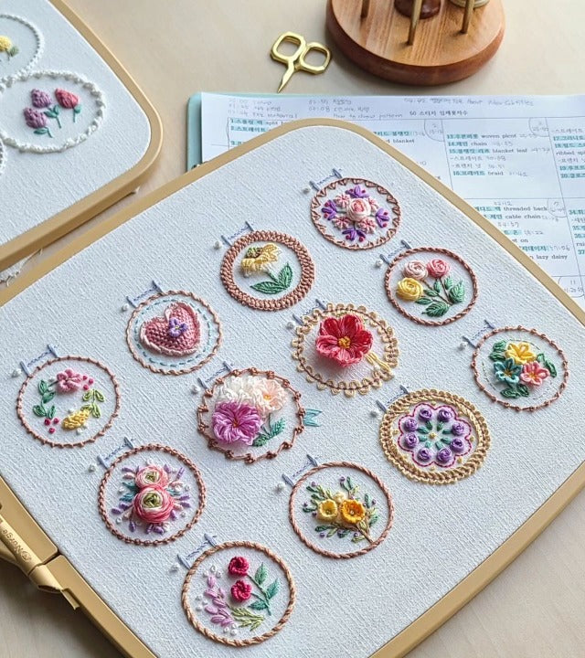 🔥This week's hot sale🔥Small Flower Frame Embroidery Kit