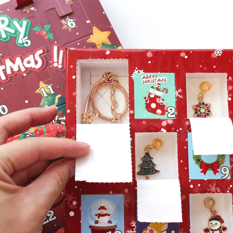 🔥This week's hot sale🔥diy christmas advent calendar bracelets set