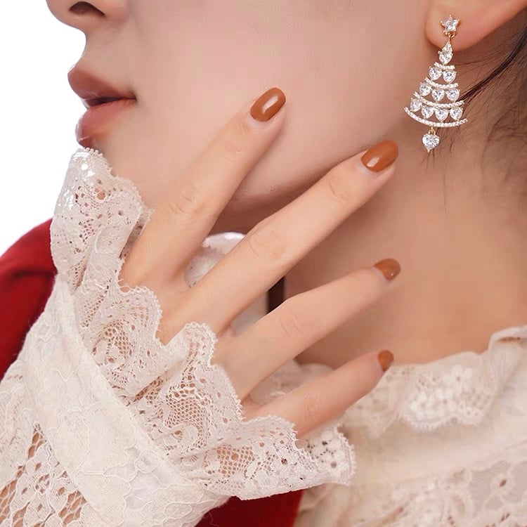 🔥This week's hot sale🔥 Shiny Christmas Tree Earrings