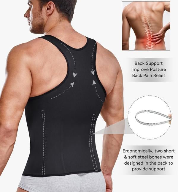 🔥This week's hot sale🔥men's waist-tightening zipper vests