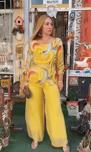 🔥This week's hot sale🔥New Colorful Chiffon Set Casual Round Neck Print