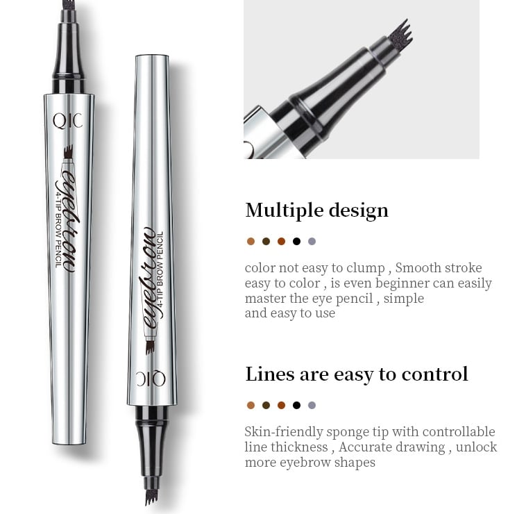 🔥This week's hot sale🔥 3D Waterproof 4 Fork Tip Eyebrow Pencil