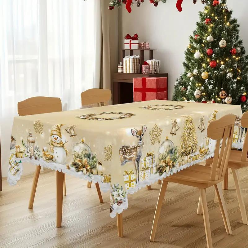 🔥This week's hot sale🔥Christmas Round Tablecloth