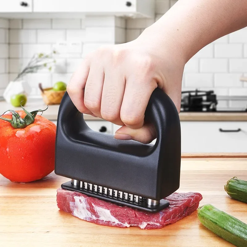 🔥This week's hot sale🔥48 stainless steel blade manual meat tenderizer black