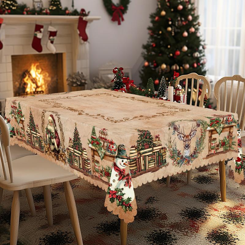 🔥This week's hot sale🔥Christmas Round Tablecloth