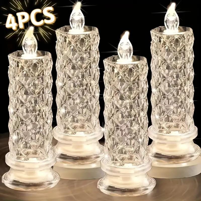 🔥This week's hot sale🔥Rose Electronic Candle Creative Night Light