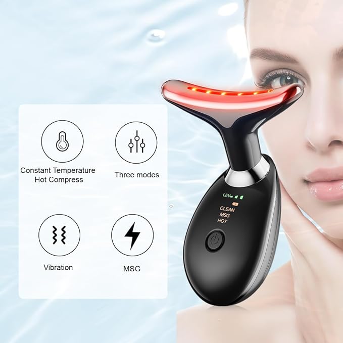 3 in 1 Multi-Function Beauty Massager for Face & Neck Care