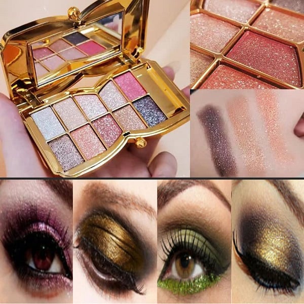 🔥This week's hot sale🔥10-Color Diamond Pressed Glitter Eyeshadow Palette