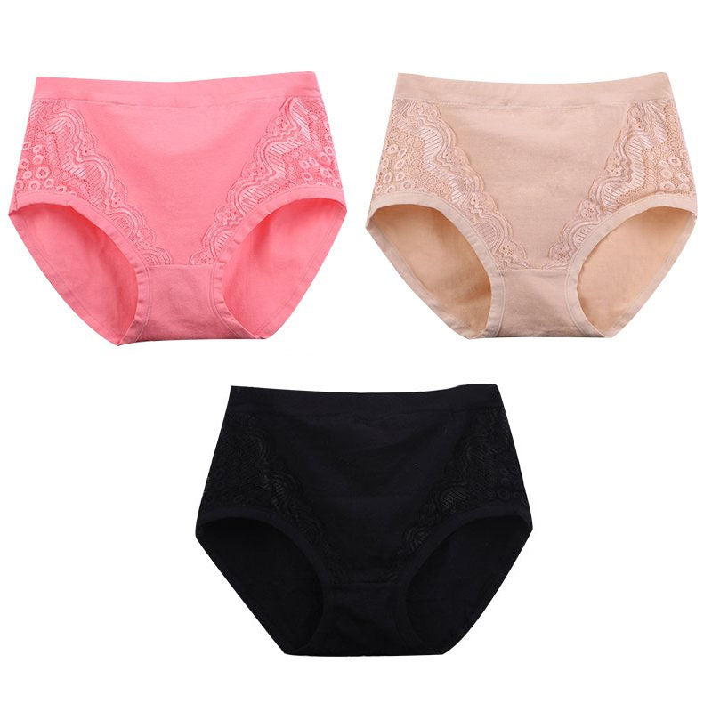 Plus Size High Waist Leak Proof Cotton Underwear