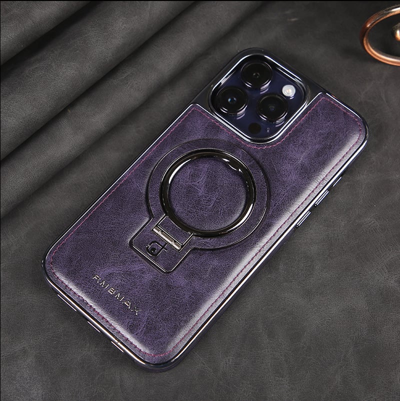 🔥This week's hot sale🔥 Luxury Leather Invisible Stand iPhone Case