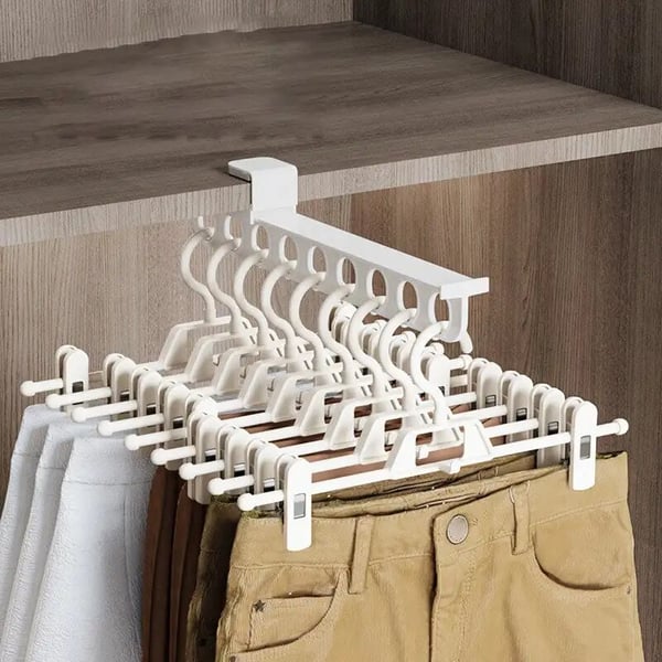 🎁Intelligent Pull-Out Sliding Trouser Rack | Closet Space Saver $24.99