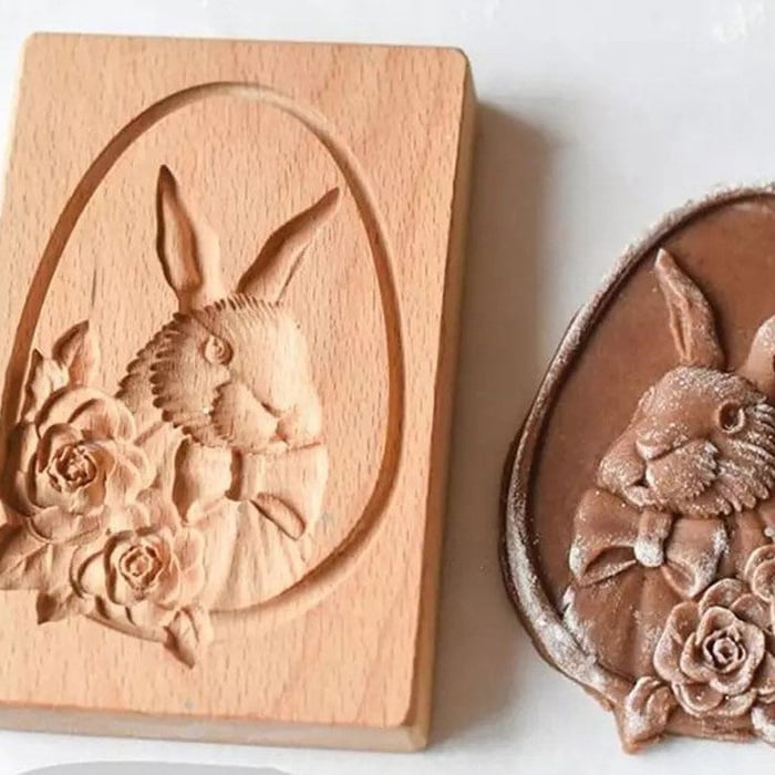 🔥This week's hot sale🔥Wooden Cookie Embossing Mold