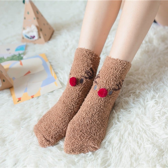 🔥This week's hot sale🔥Cute Christmas Style Thickened Warm Socks