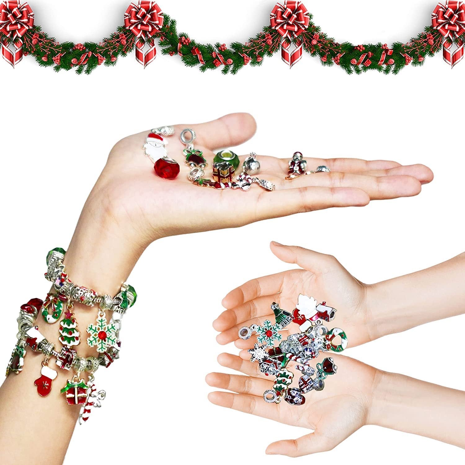 🔥This week's hot sale🔥diy christmas advent calendar bracelets set