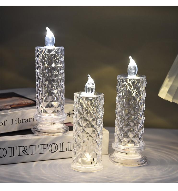 🔥This week's hot sale🔥Rose Electronic Candle Creative Night Light