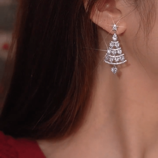 🔥This week's hot sale🔥 Shiny Christmas Tree Earrings