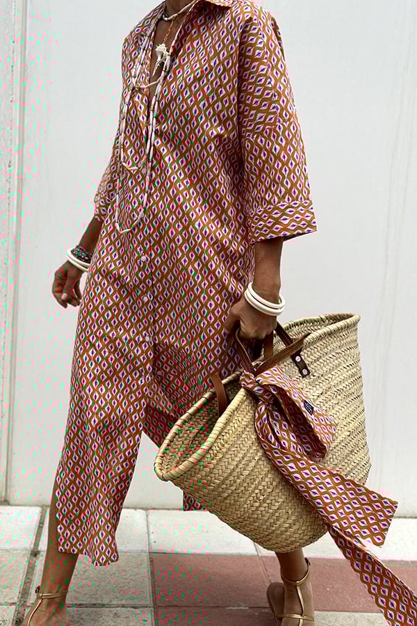 🔥This week's hot sale🔥 Classic Striped Lace-Up Shirt Dress